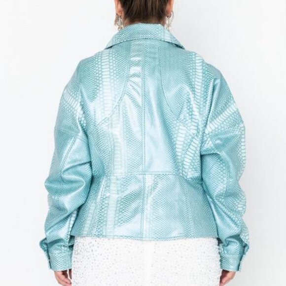 PLUS AZALEA WANG  CORSET JORJA CROC  JACKET - Picture 2 of 8